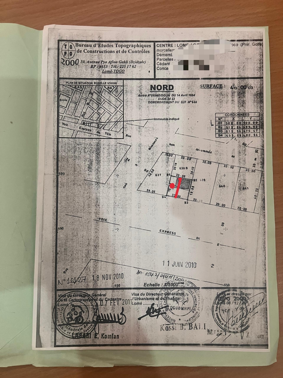 Terrain à vendre à Lomé – Parcelle de 200 m²