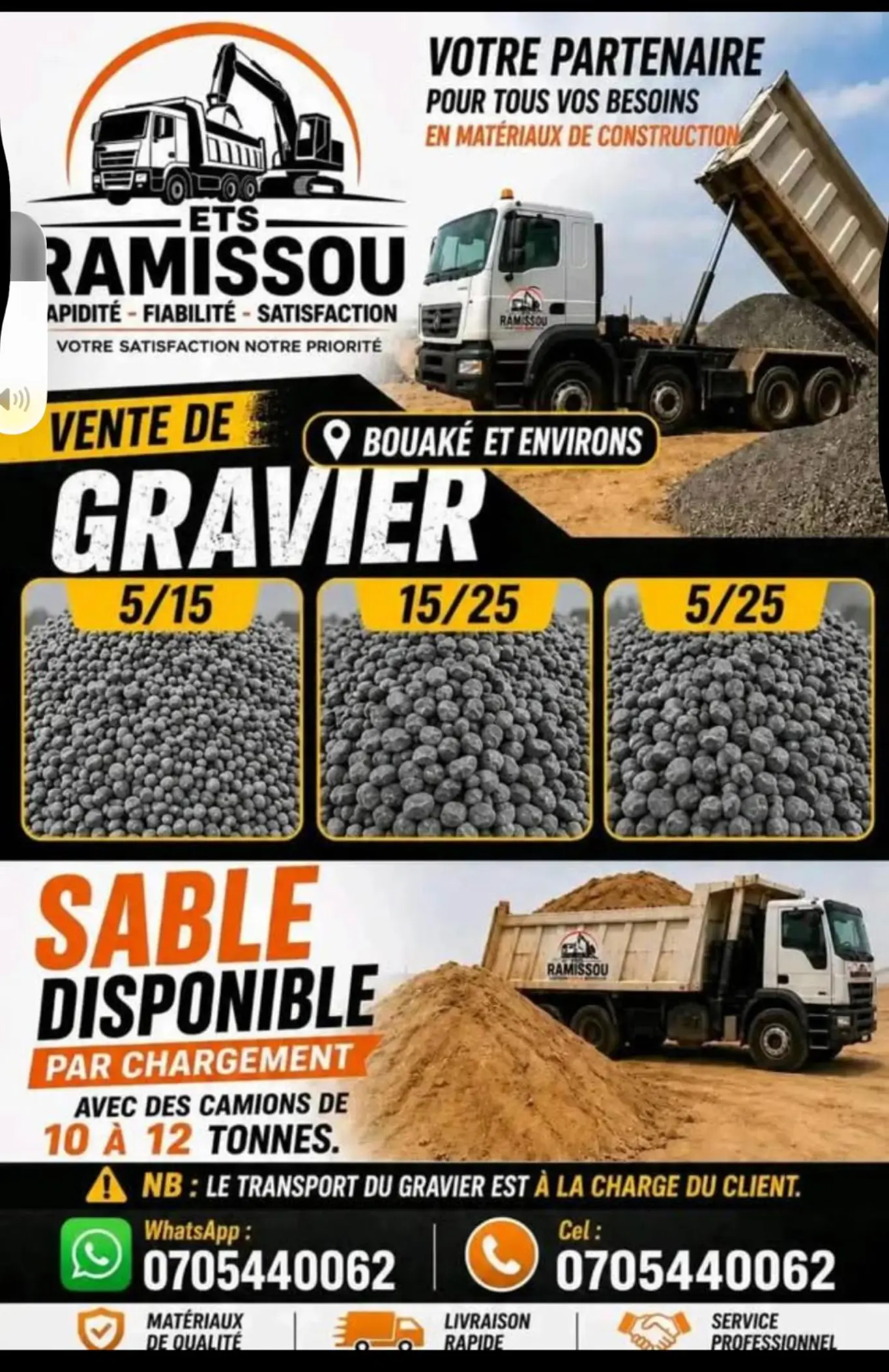 SABLE ET GRAVIER