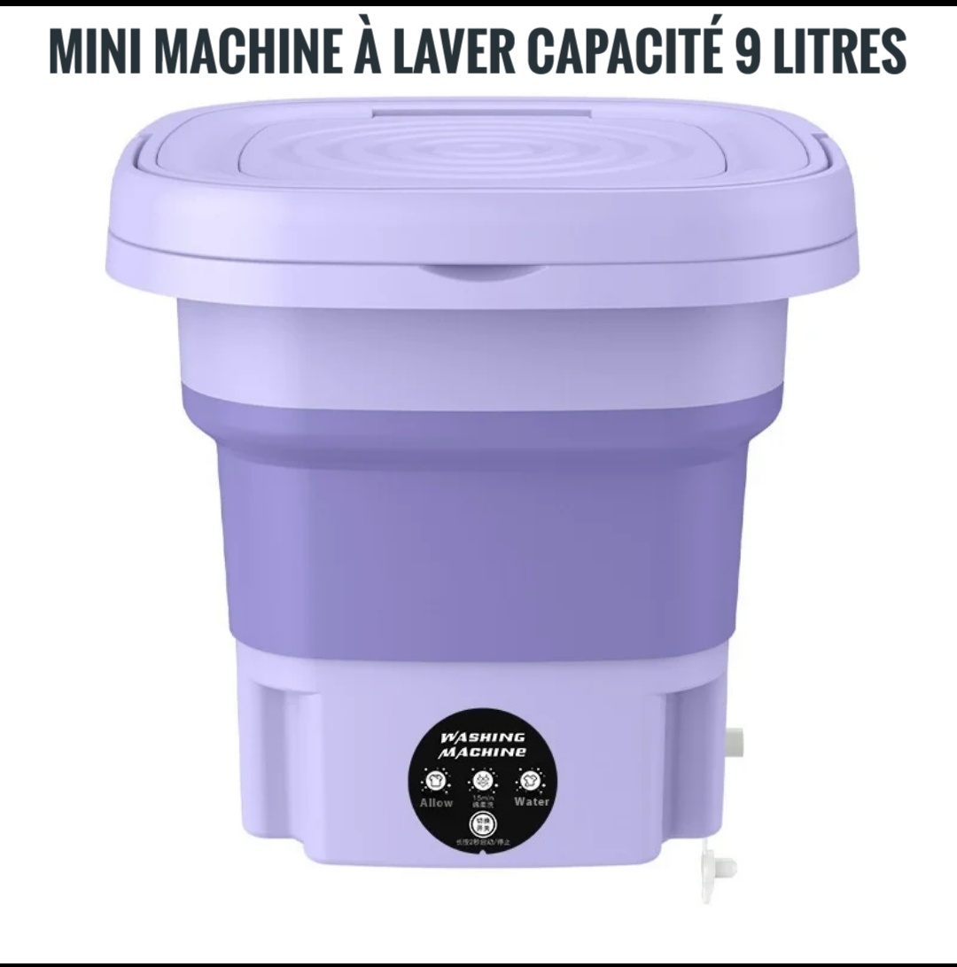 Mini machines à laver capacité 9 litres