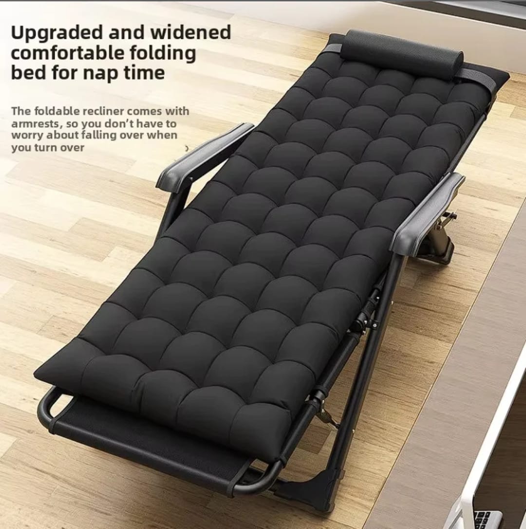 Chaise pliante longue avec housse