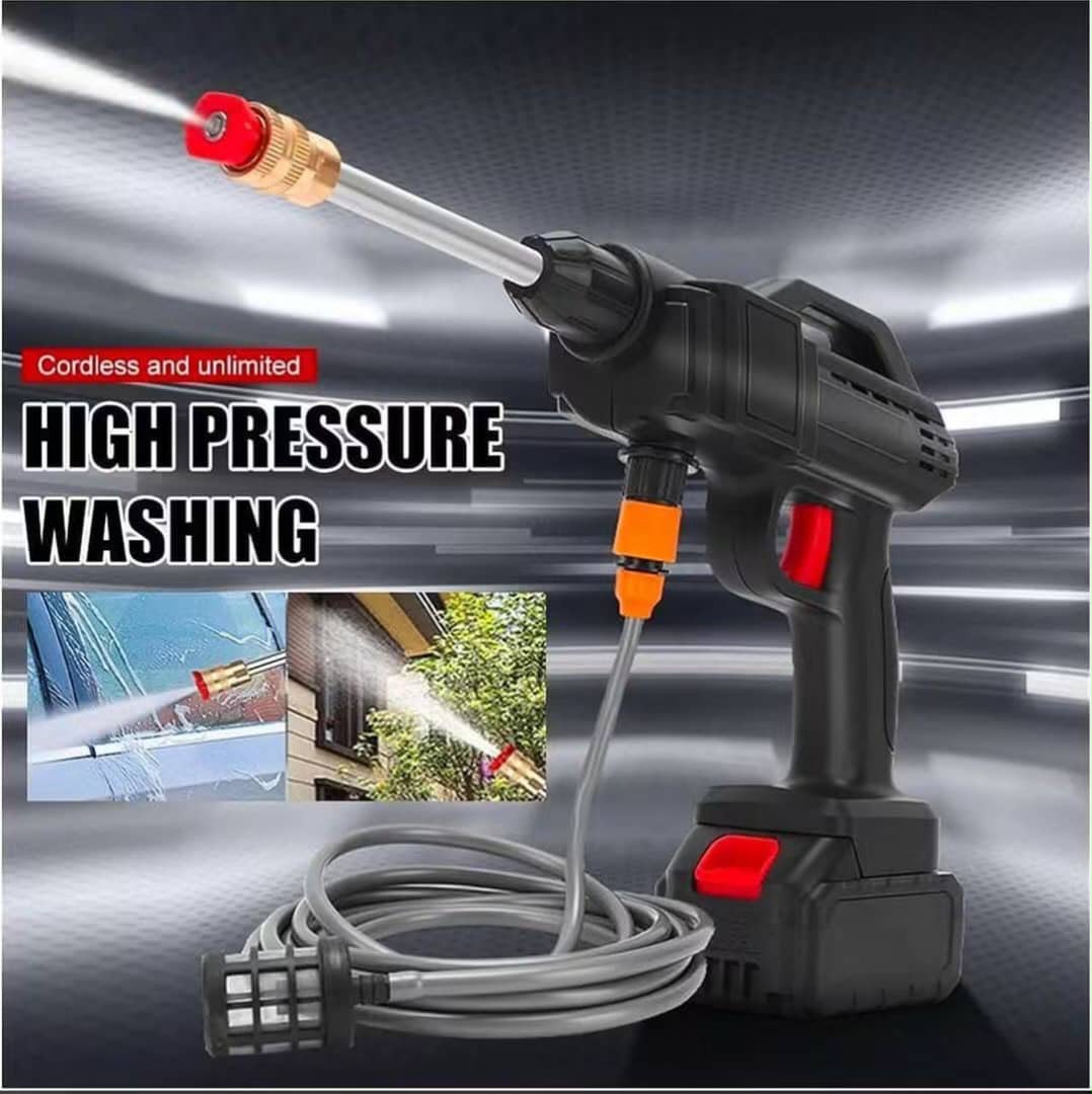 🚿🔥 PISTOLET DE LAVAGE HAUTE PRESSION – DOUBLE BATTERIE 🔋🔋