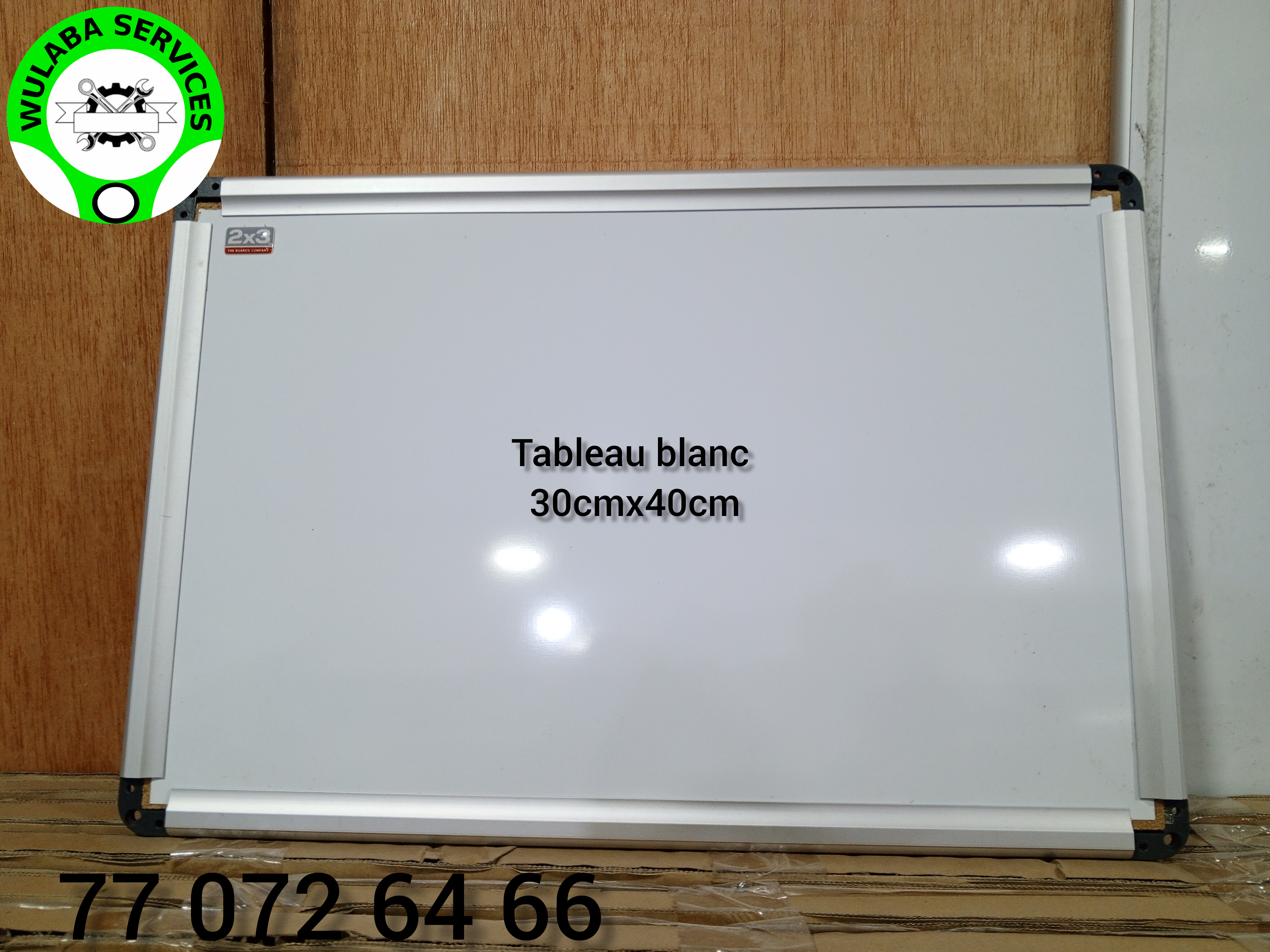 TABLEAU BLANC EFFACABLE 30cmx40cm
