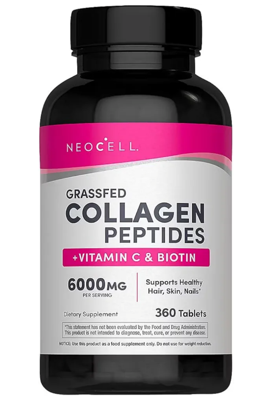 NeoCell Peptides de collagène nourris à l'herbe + Vitamine C & Biotine.