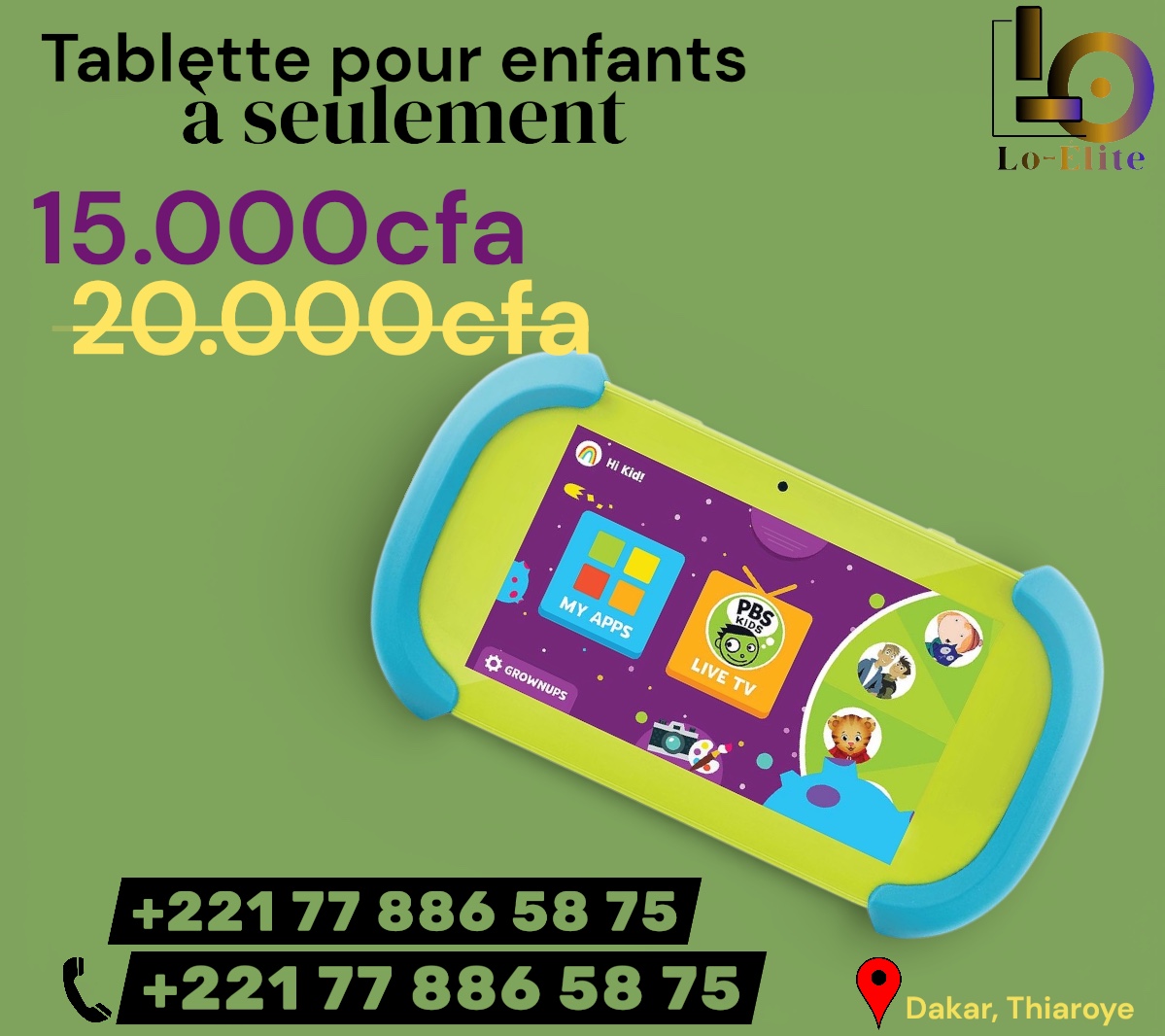 Tablette pour enfants