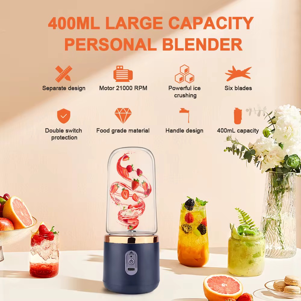 Mini Blender Rechargeable Portable