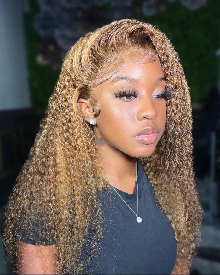 Perruque Bouclée Rousse Lace Frontal