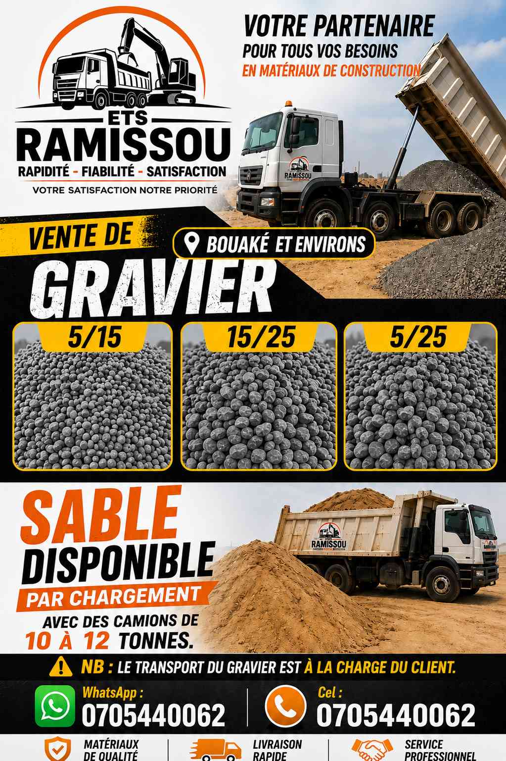 SABLE ET GRAVIER