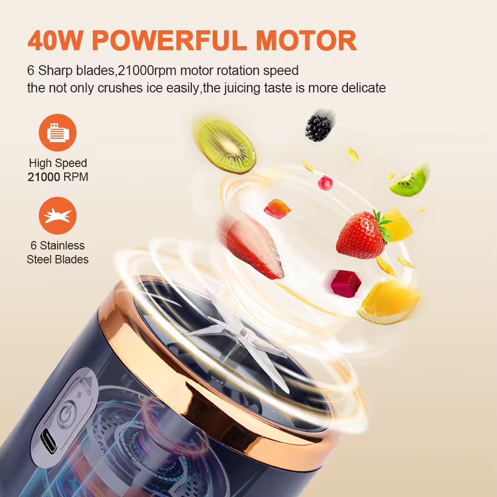 Mini Blender Rechargeable Portable