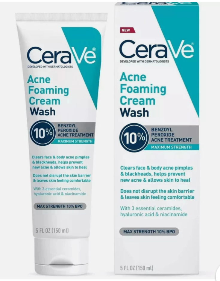 Nettoyant moussant anti-acné CeraVe visage et corps