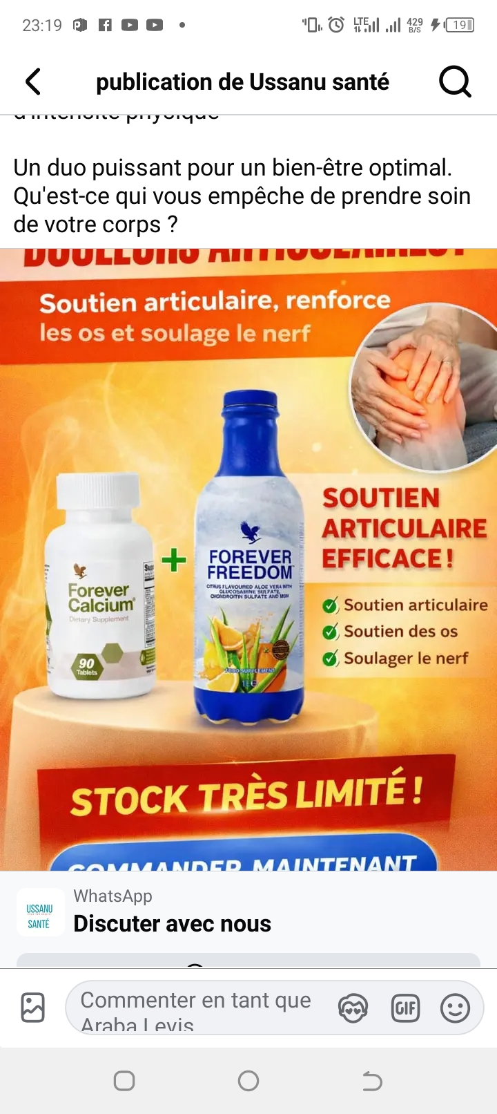 Produits Forever à vendre à Abidjan | ARGI+ • Calcium • Freedom