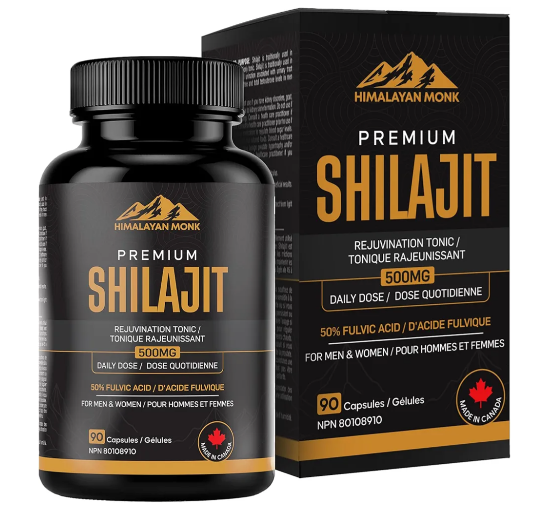 Gélules de Shilajit, marque Himalayan Monk.