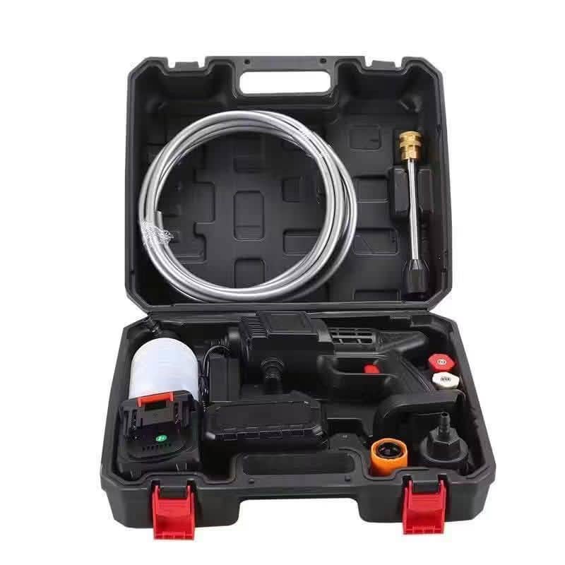 🚿🔥 PISTOLET DE LAVAGE HAUTE PRESSION – DOUBLE BATTERIE 🔋🔋
