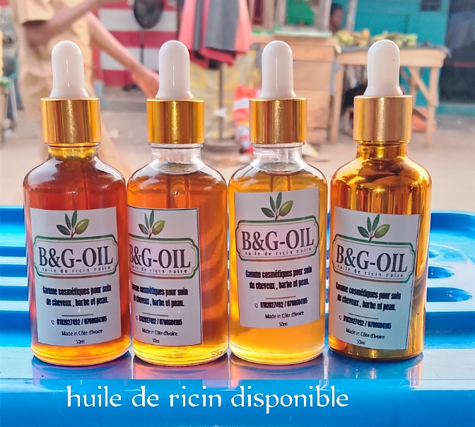 Huile de ricin noire naturelle