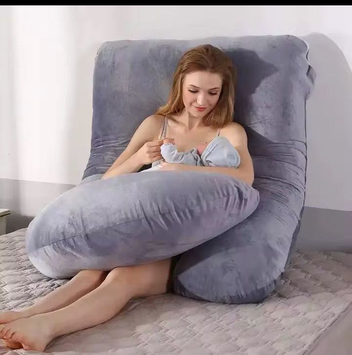 Coussin de grossesse en Oreiller corporel confortable pour dormir et allaiter
