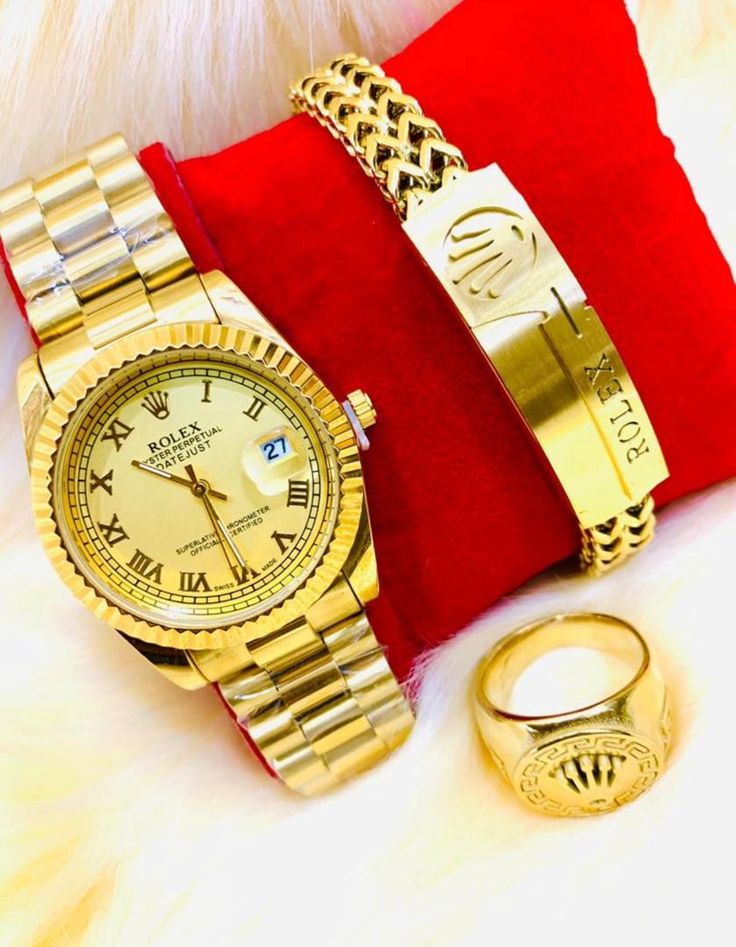 Coffret Montre Homme Luxe Doré