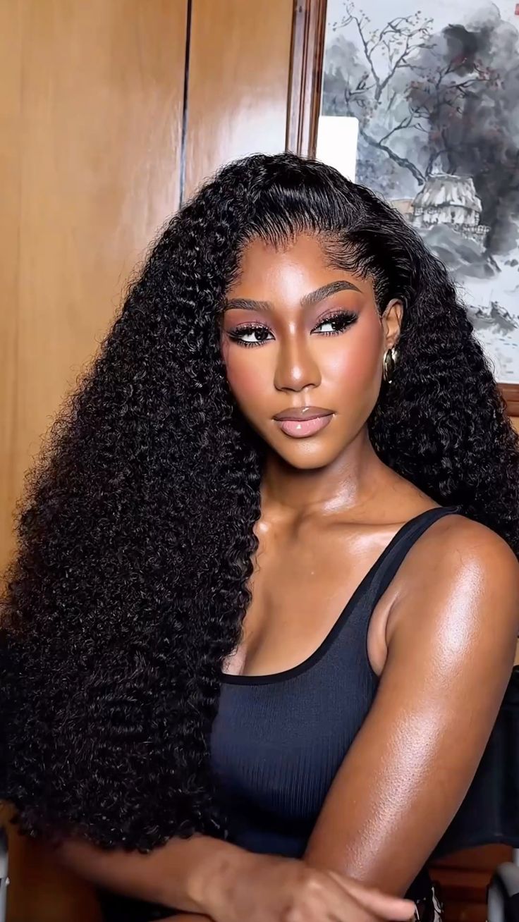 Perruque Bouclée Rousse Lace Frontal