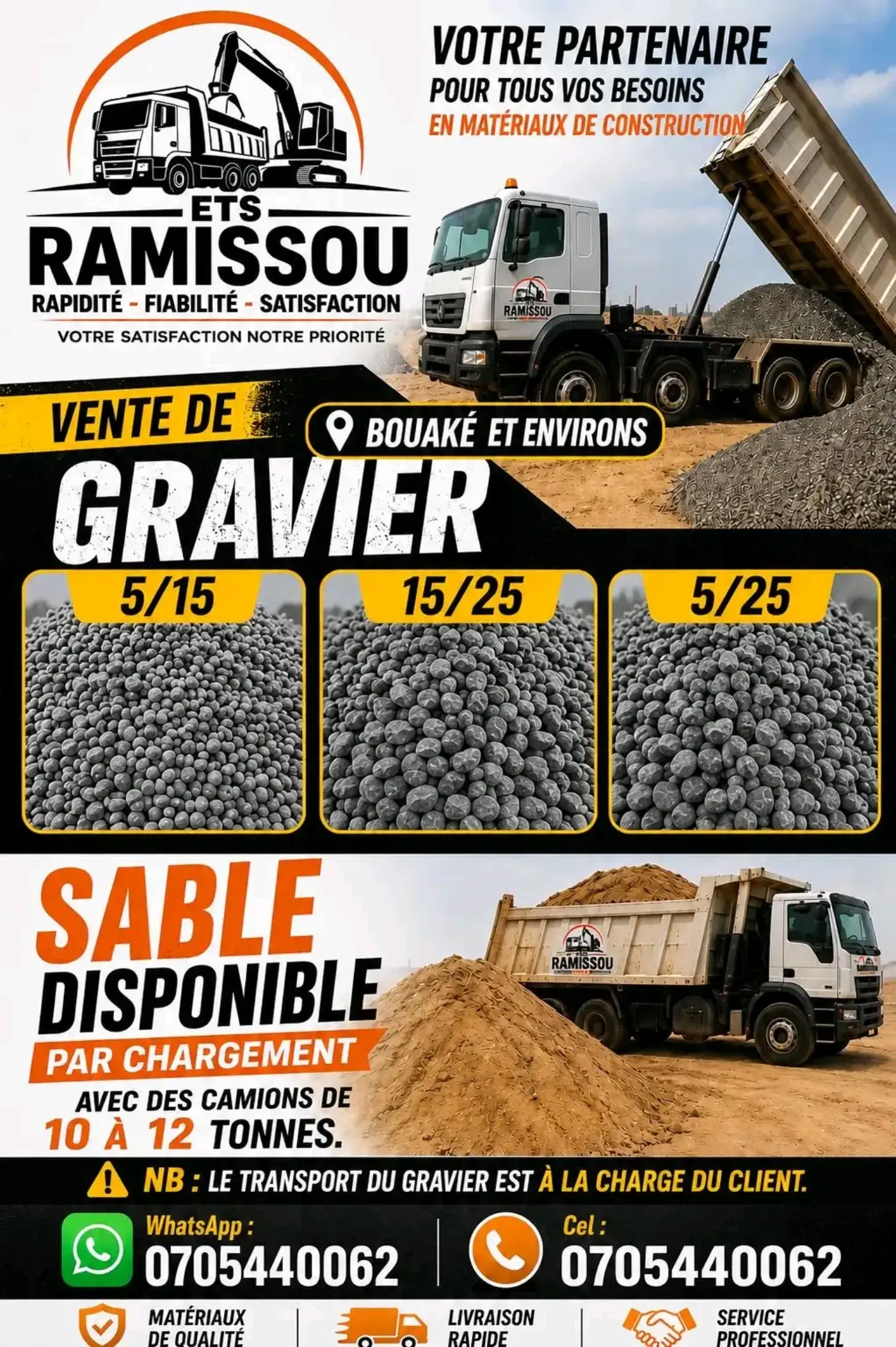 GRAVIER ET SABLE