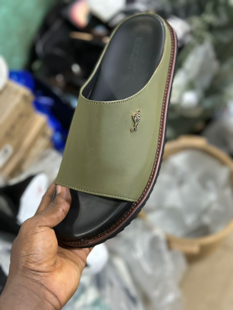 Sandales Claquettes Homme en Cuir Style Luxe & Confort