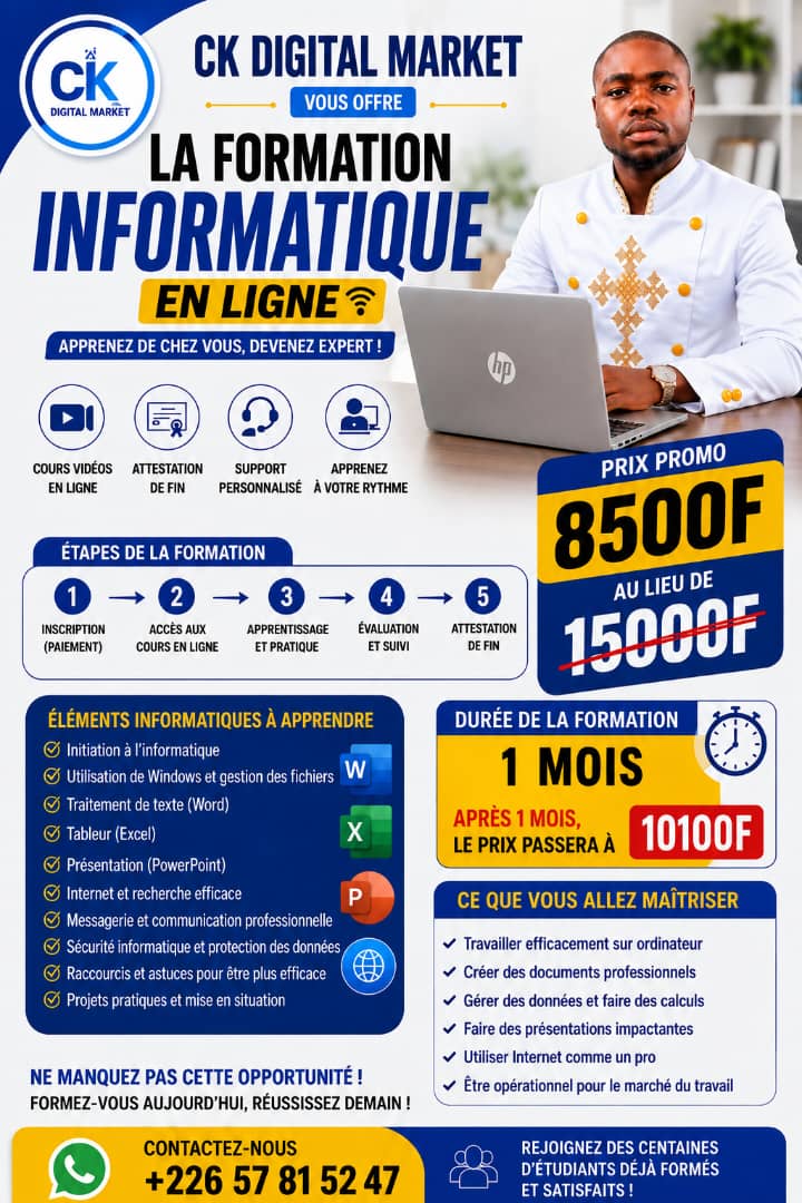 Formation en informatique