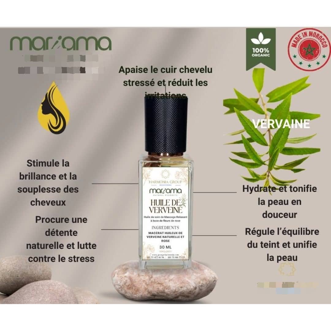 huiles essentielles pour cheveux et corps de la marque Mariama