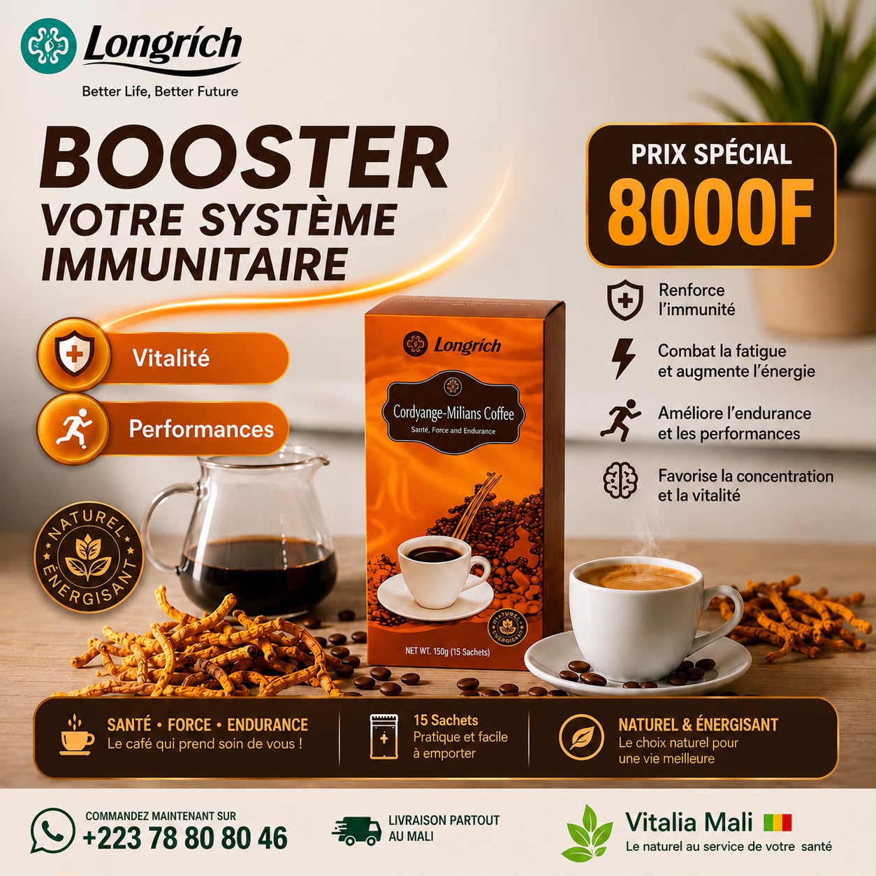 Café Cordyceps Longrich.