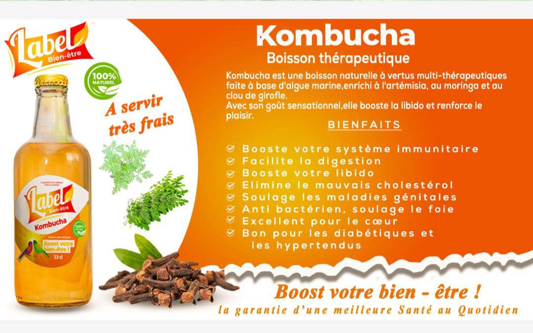 Kombucha Naturel Bien-Être – Boisson Thérapeutique Digestive & Énergisante