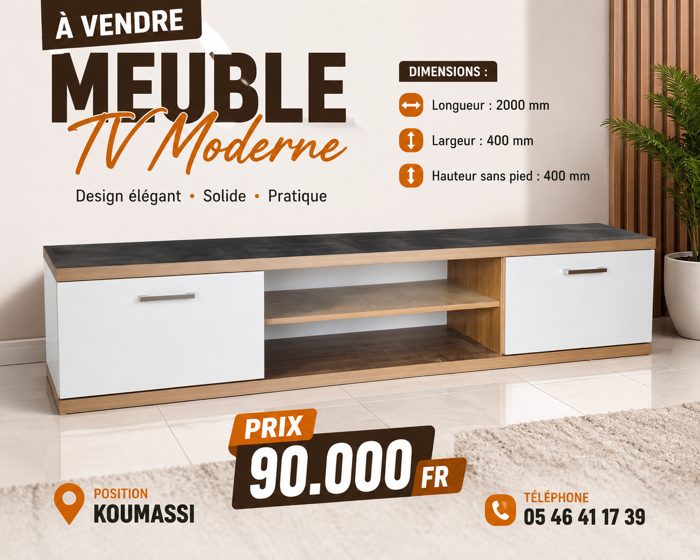 MEUBLE TV MODERNE.