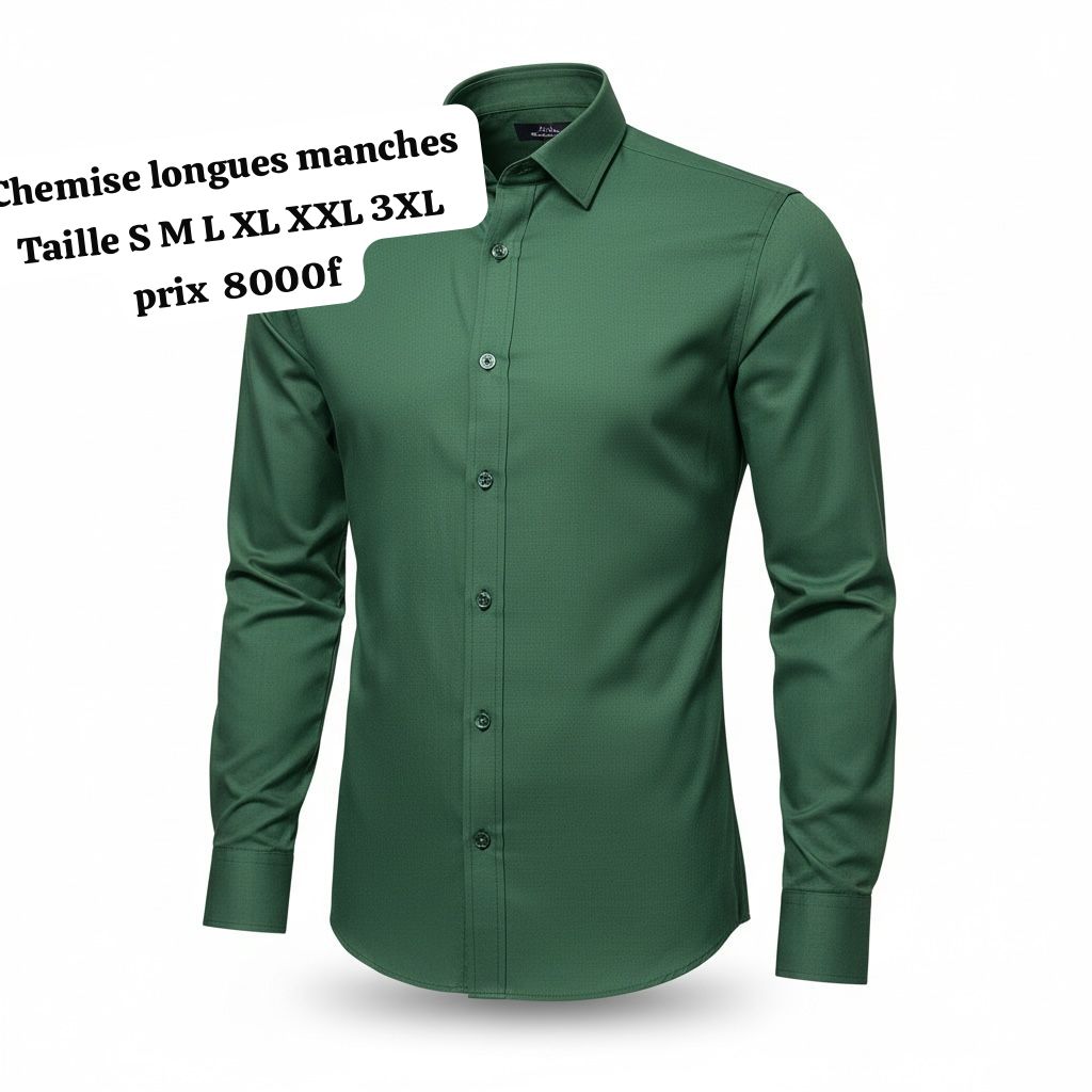 Chemise manches longues Élégante, confortable et polyvalente