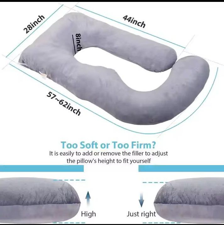 Coussin de grossesse en Oreiller corporel confortable pour dormir et allaiter