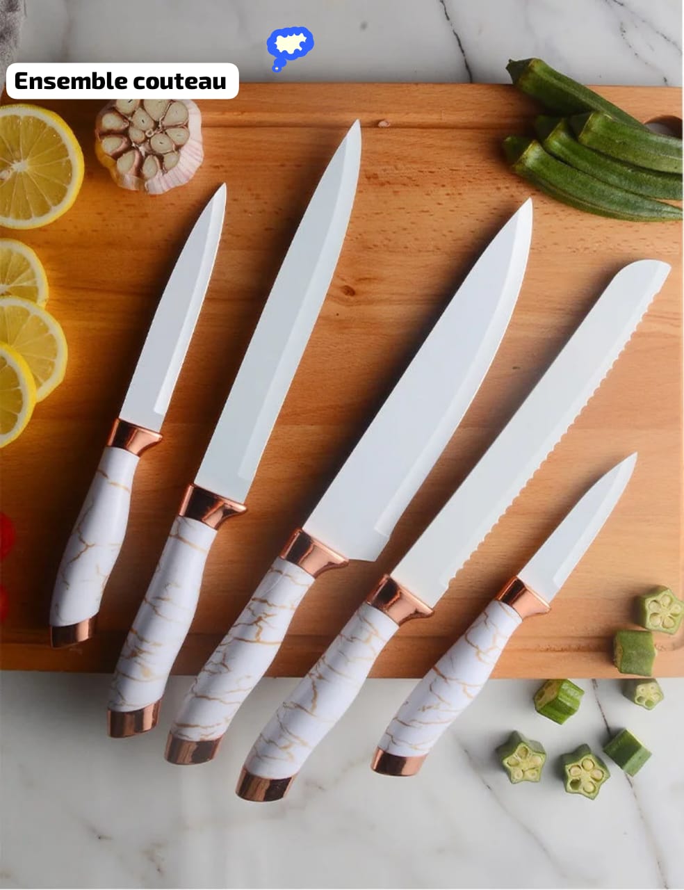 ENSEMBLE COUTEAU 8PCS