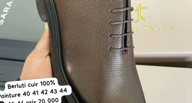 Chaussures fermées homme cuir